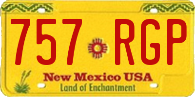 NM license plate 757RGP