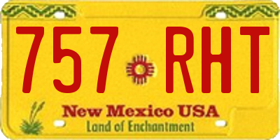 NM license plate 757RHT
