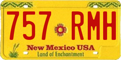NM license plate 757RMH