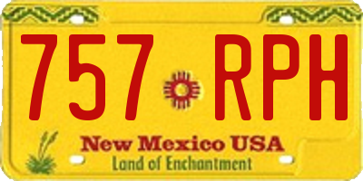 NM license plate 757RPH