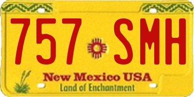 NM license plate 757SMH