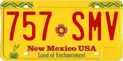 NM license plate 757SMV