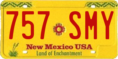 NM license plate 757SMY