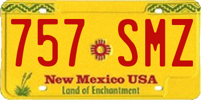 NM license plate 757SMZ
