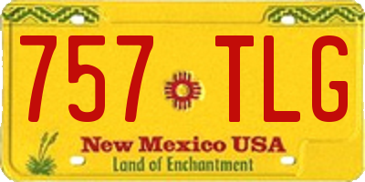 NM license plate 757TLG