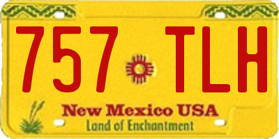 NM license plate 757TLH