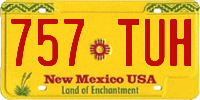 NM license plate 757TUH