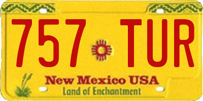 NM license plate 757TUR