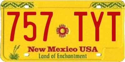 NM license plate 757TYT