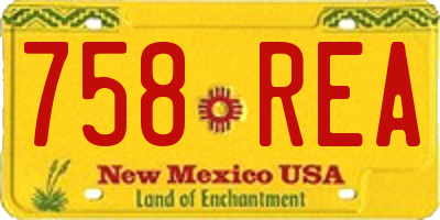 NM license plate 758REA