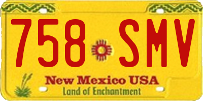 NM license plate 758SMV