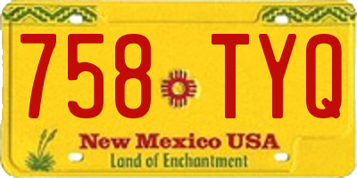 NM license plate 758TYQ