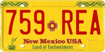 NM license plate 759REA