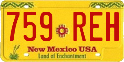 NM license plate 759REH