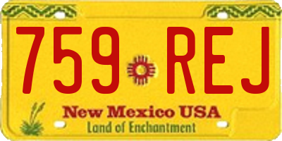 NM license plate 759REJ