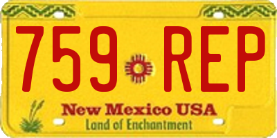 NM license plate 759REP