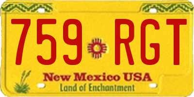 NM license plate 759RGT