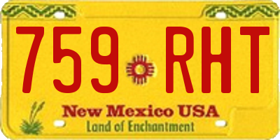 NM license plate 759RHT