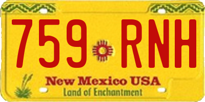 NM license plate 759RNH