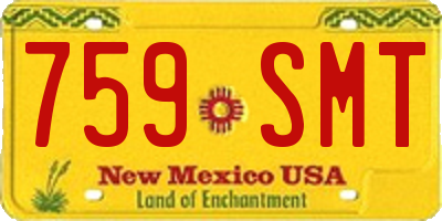 NM license plate 759SMT