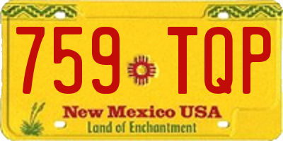 NM license plate 759TQP