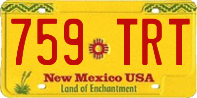 NM license plate 759TRT
