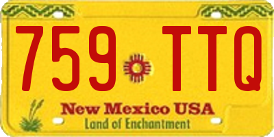 NM license plate 759TTQ