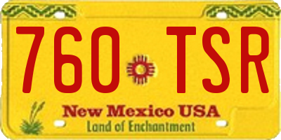 NM license plate 760TSR