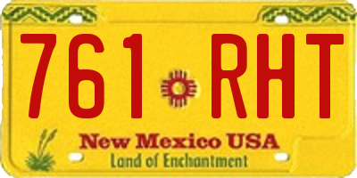 NM license plate 761RHT