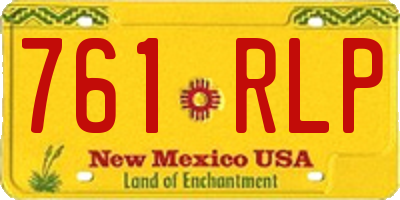 NM license plate 761RLP