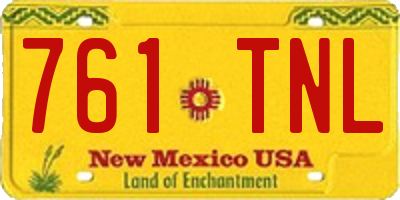 NM license plate 761TNL