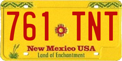 NM license plate 761TNT