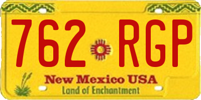NM license plate 762RGP