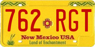 NM license plate 762RGT