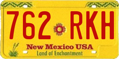 NM license plate 762RKH