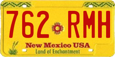 NM license plate 762RMH