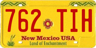 NM license plate 762TIH