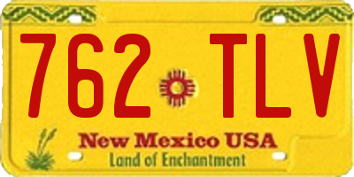 NM license plate 762TLV