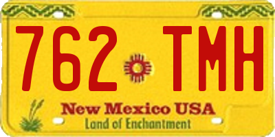NM license plate 762TMH