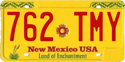 NM license plate 762TMY