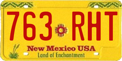 NM license plate 763RHT