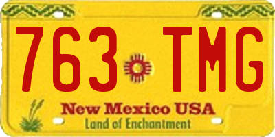 NM license plate 763TMG