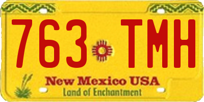 NM license plate 763TMH