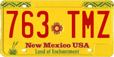 NM license plate 763TMZ
