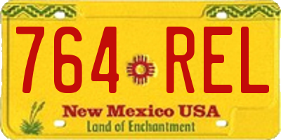 NM license plate 764REL