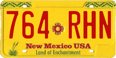 NM license plate 764RHN