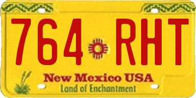 NM license plate 764RHT