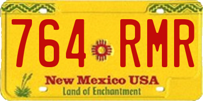 NM license plate 764RMR