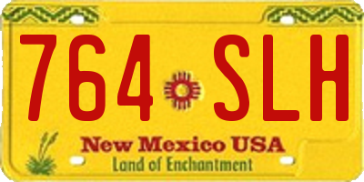 NM license plate 764SLH