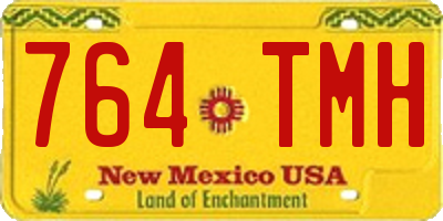 NM license plate 764TMH